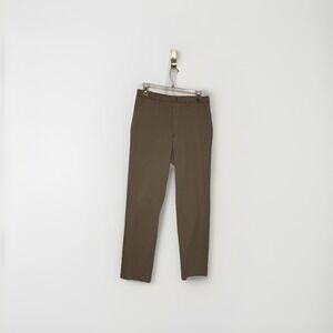 Uniqlo Pants Size Small Tan Beige Pants Trousers Snap Button Drawstring Preppy